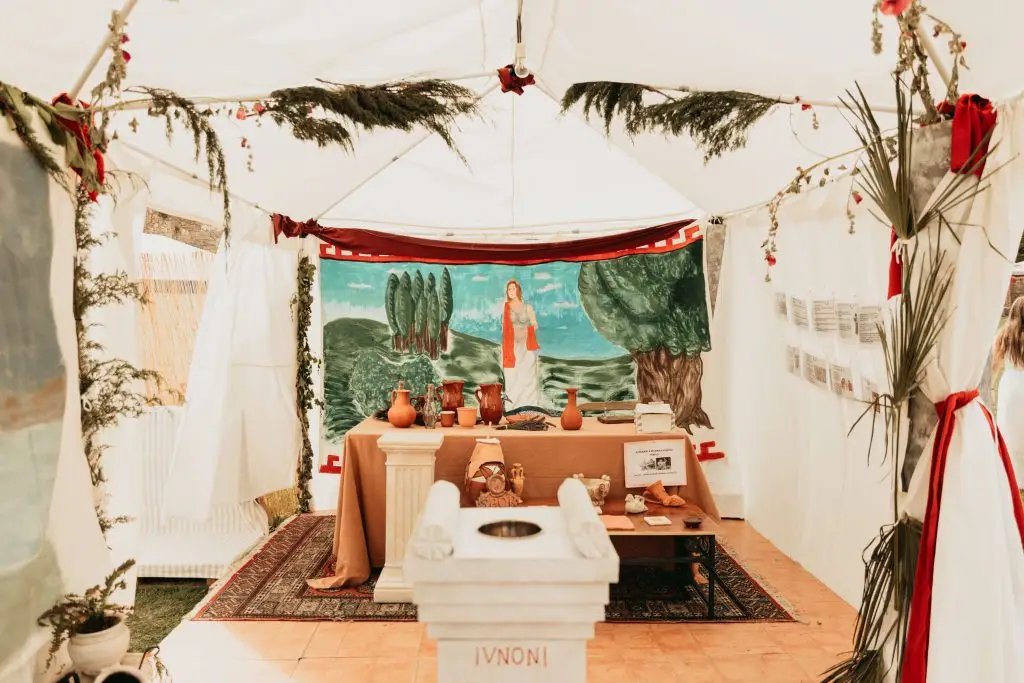 Interior de una Domus Romana en el campamento